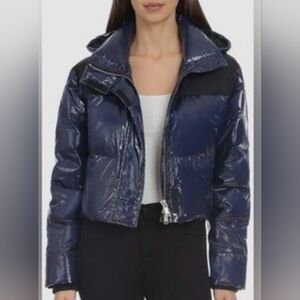 BAGATELLE.NYC Cropped Hooded Puffer Jacket Sz S